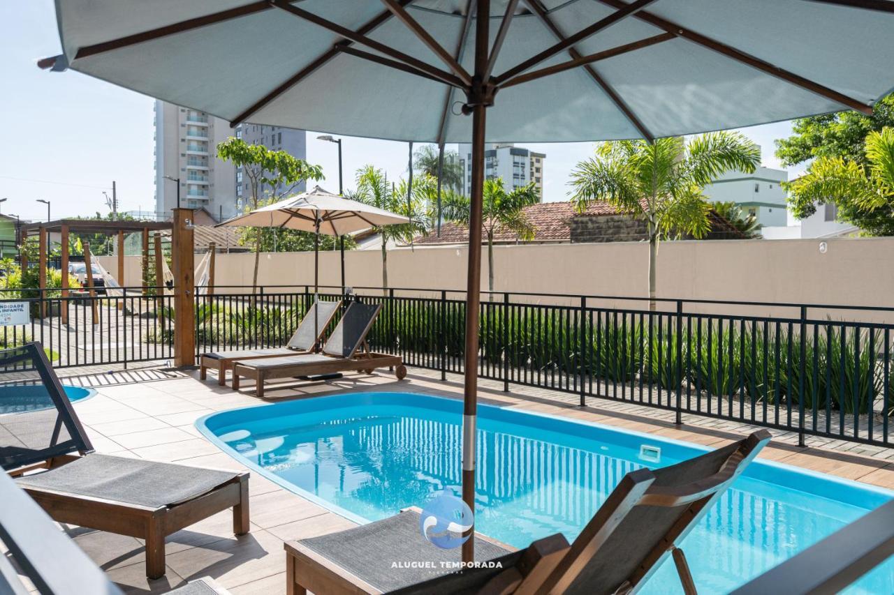 Apartamento Com Vista Mar, Ar-Condicionado, Wi-Fi Condominio Com Piscina, Quadra De Esportes Playground Infantil A 15 Minutos Do Beto Carreiro Piçarras Dış mekan fotoğraf